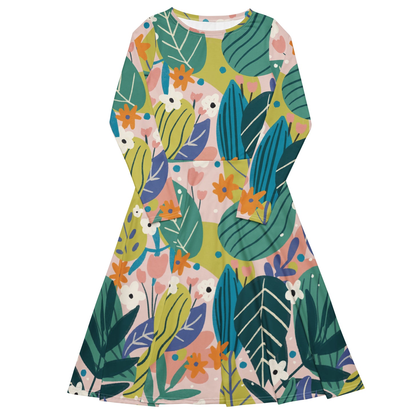 Leaves Midi Dress