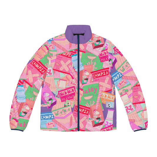 Filipino Snacks Puffer Jacket