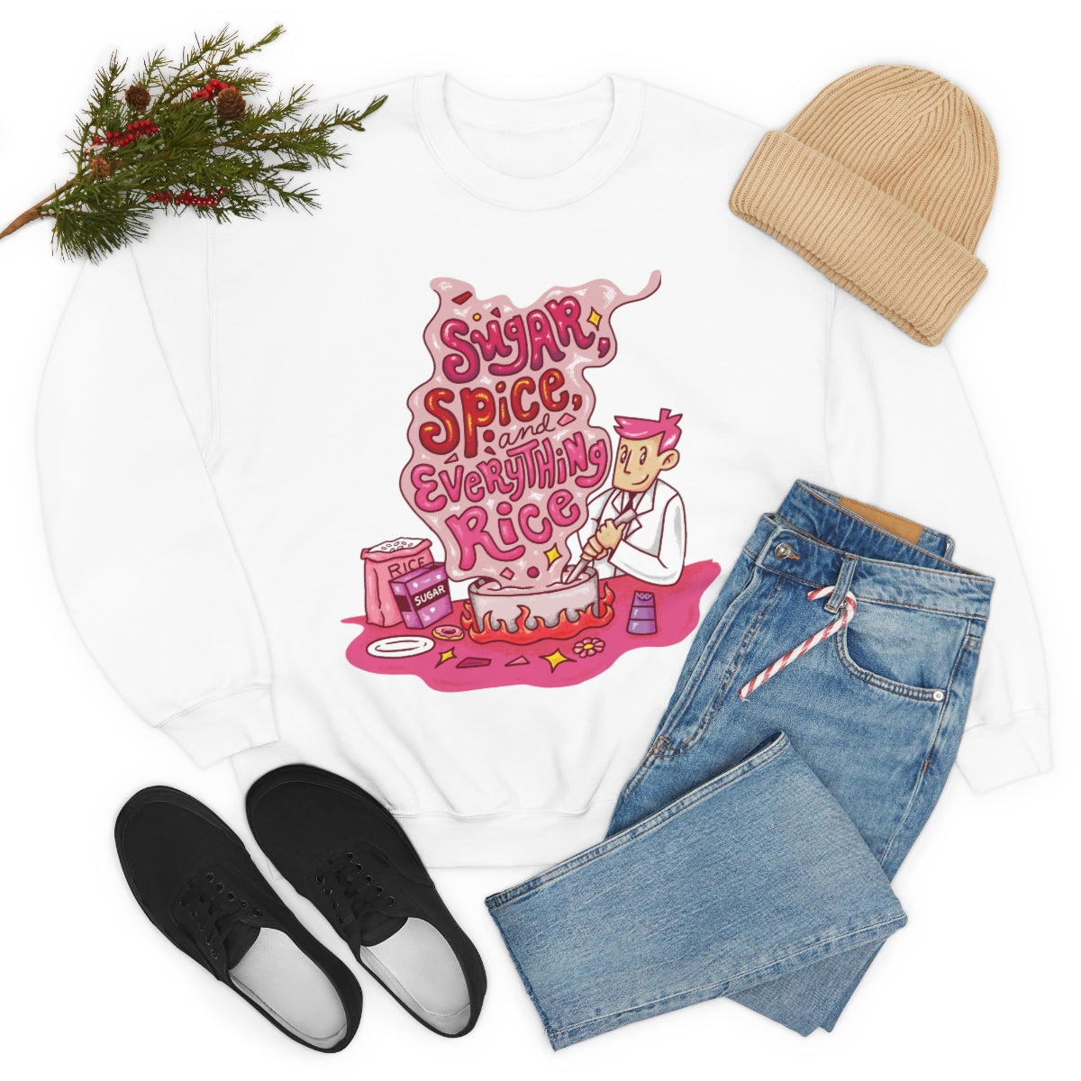 Sugar, Spice and Everything Rice Crewneck Sweatshirt