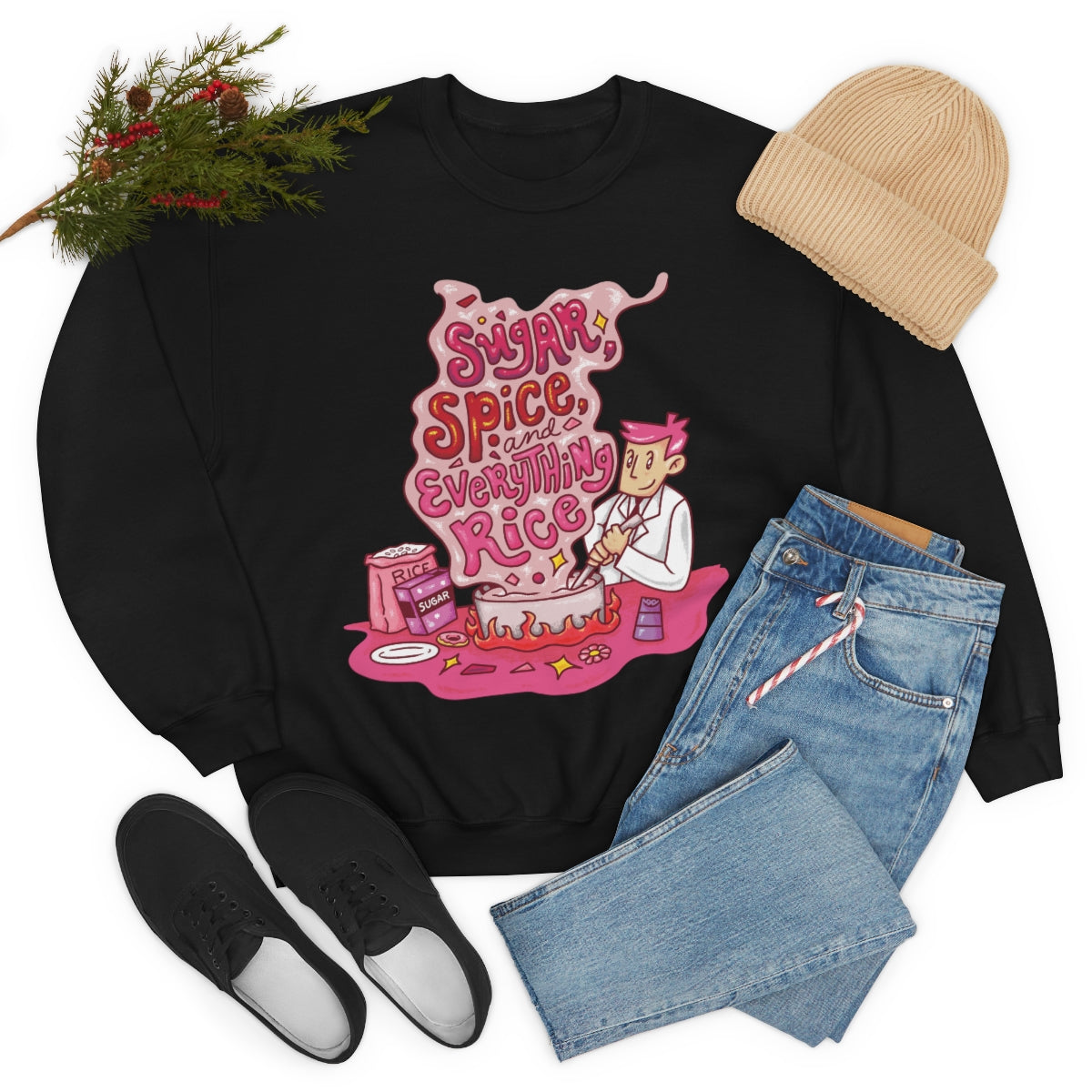 Sugar, Spice and Everything Rice Crewneck Sweatshirt