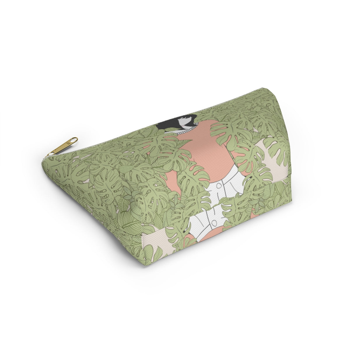 Girl in Foliage Makeup Pouch