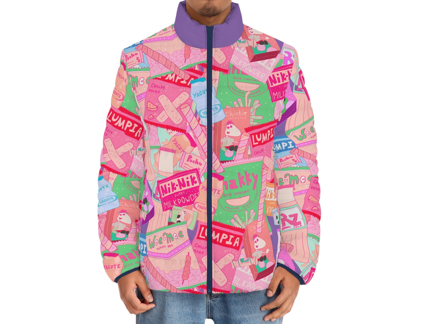 Filipino Snacks Puffer Jacket
