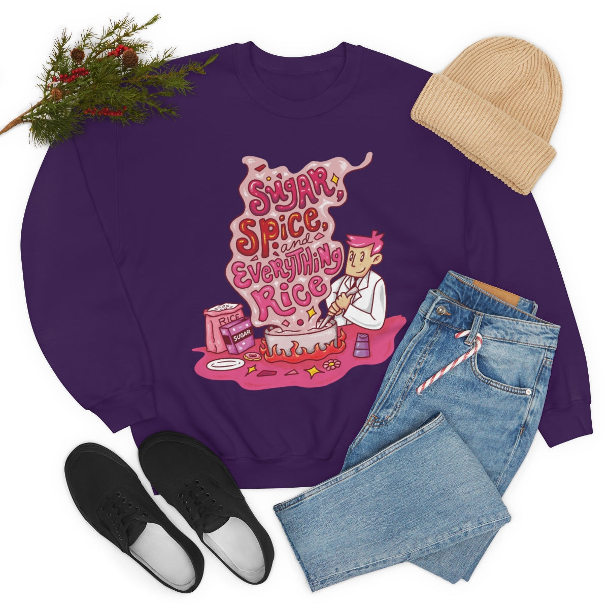 Sugar, Spice and Everything Rice Crewneck Sweatshirt