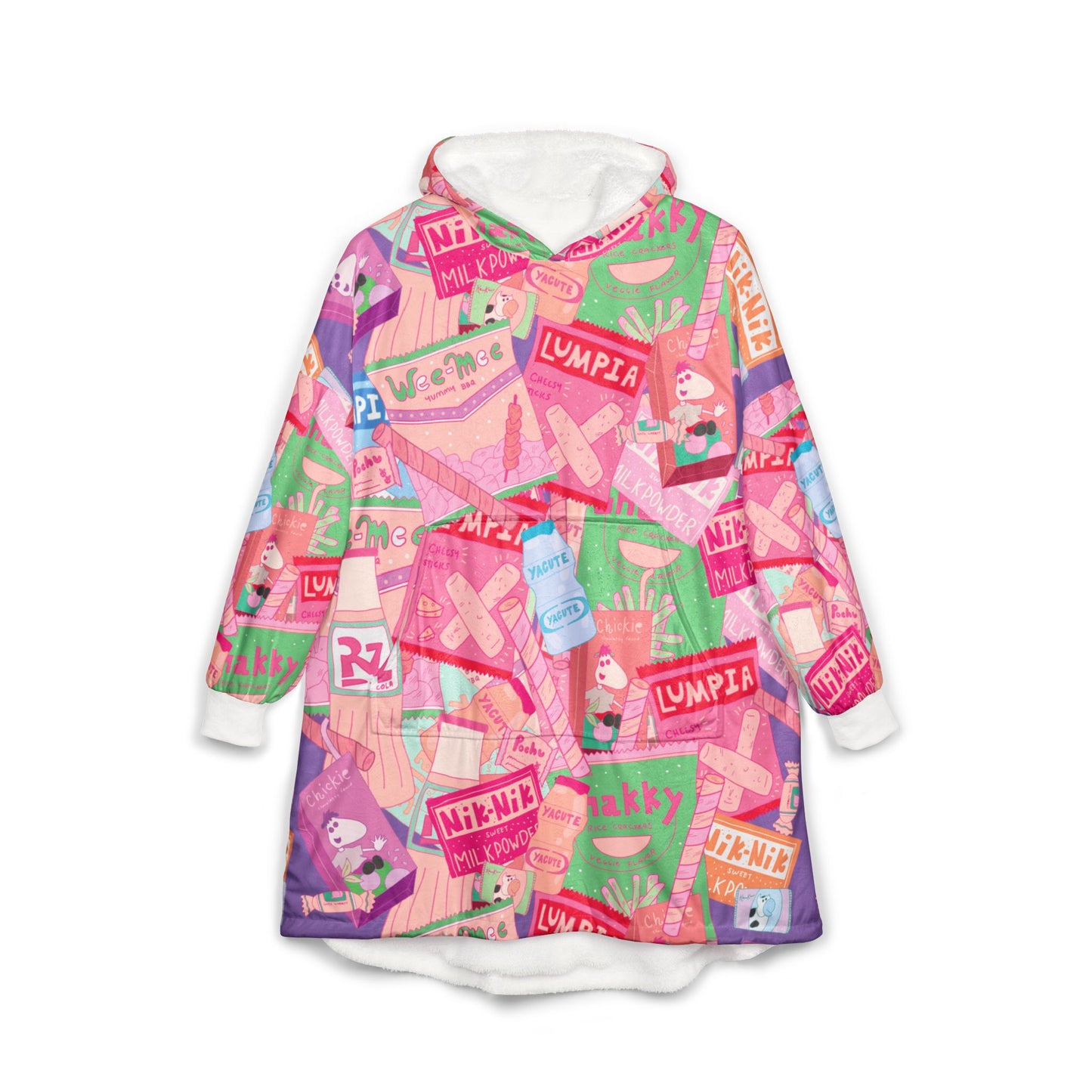 Pinoy Snacks Hoodie Blanket