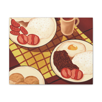 Silog Filipino Breakfast Canvas Print