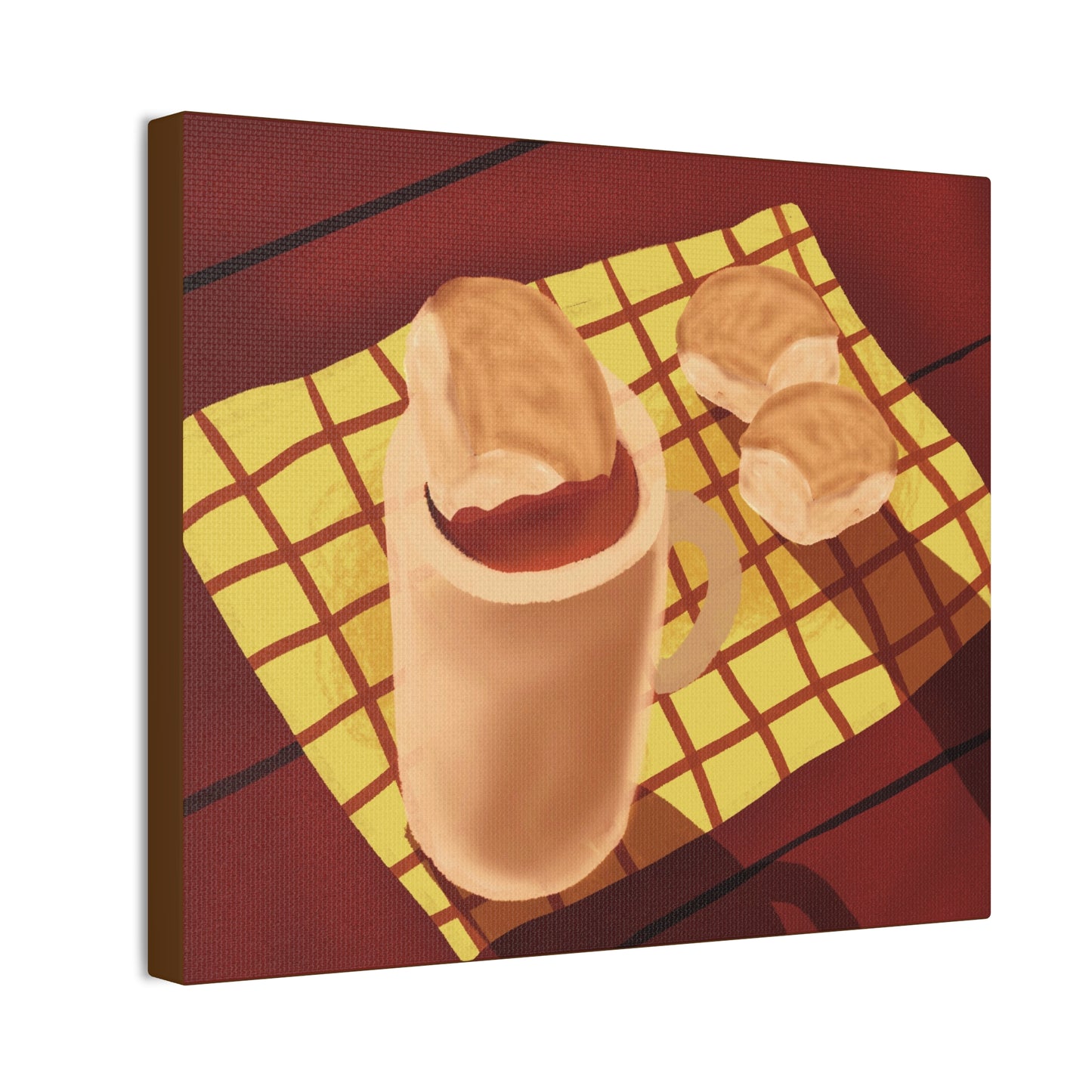 Pandesal at Kape Canvas Print