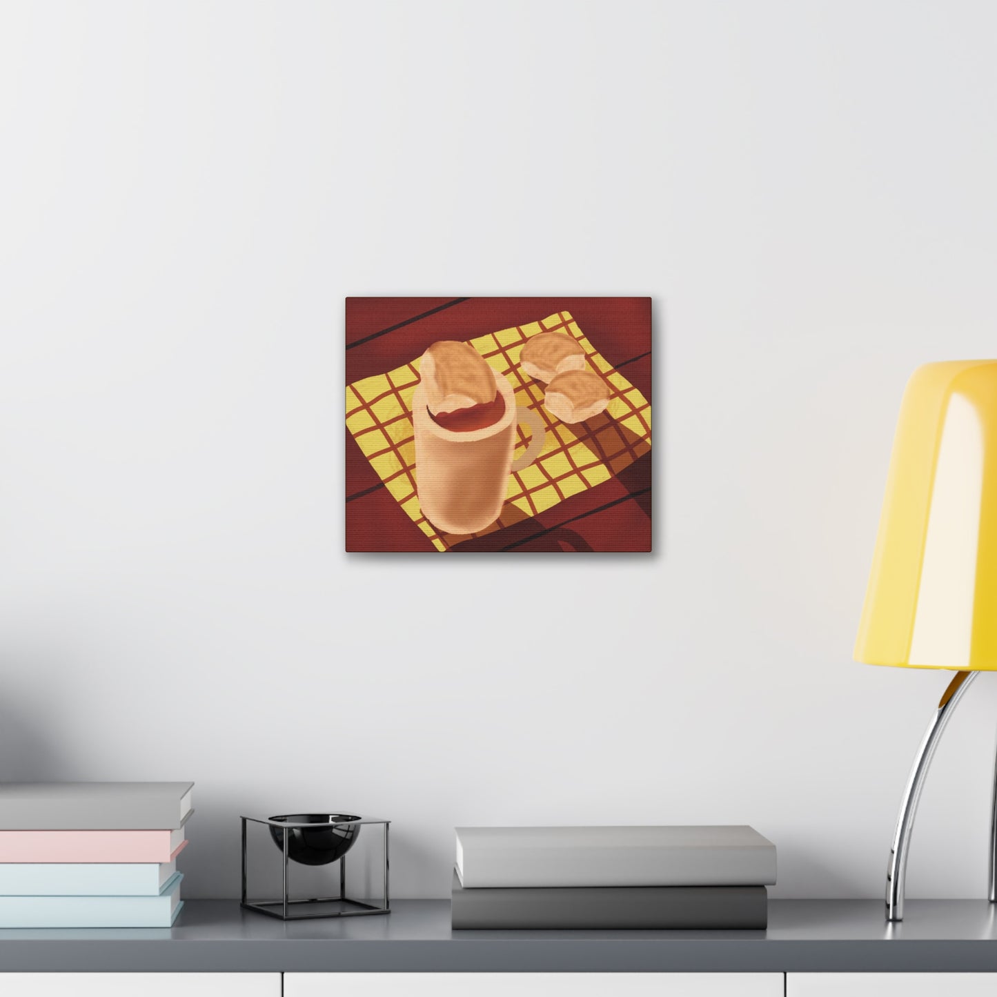 Pandesal at Kape Canvas Print