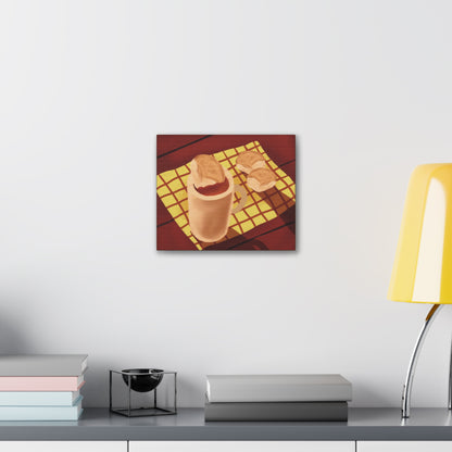 Pandesal at Kape Canvas Print