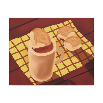 Pandesal at Kape Canvas Print