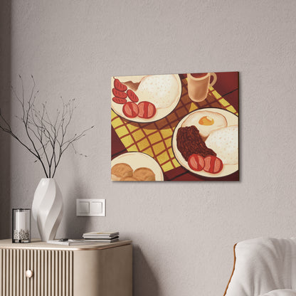 Silog Filipino Breakfast Canvas Print
