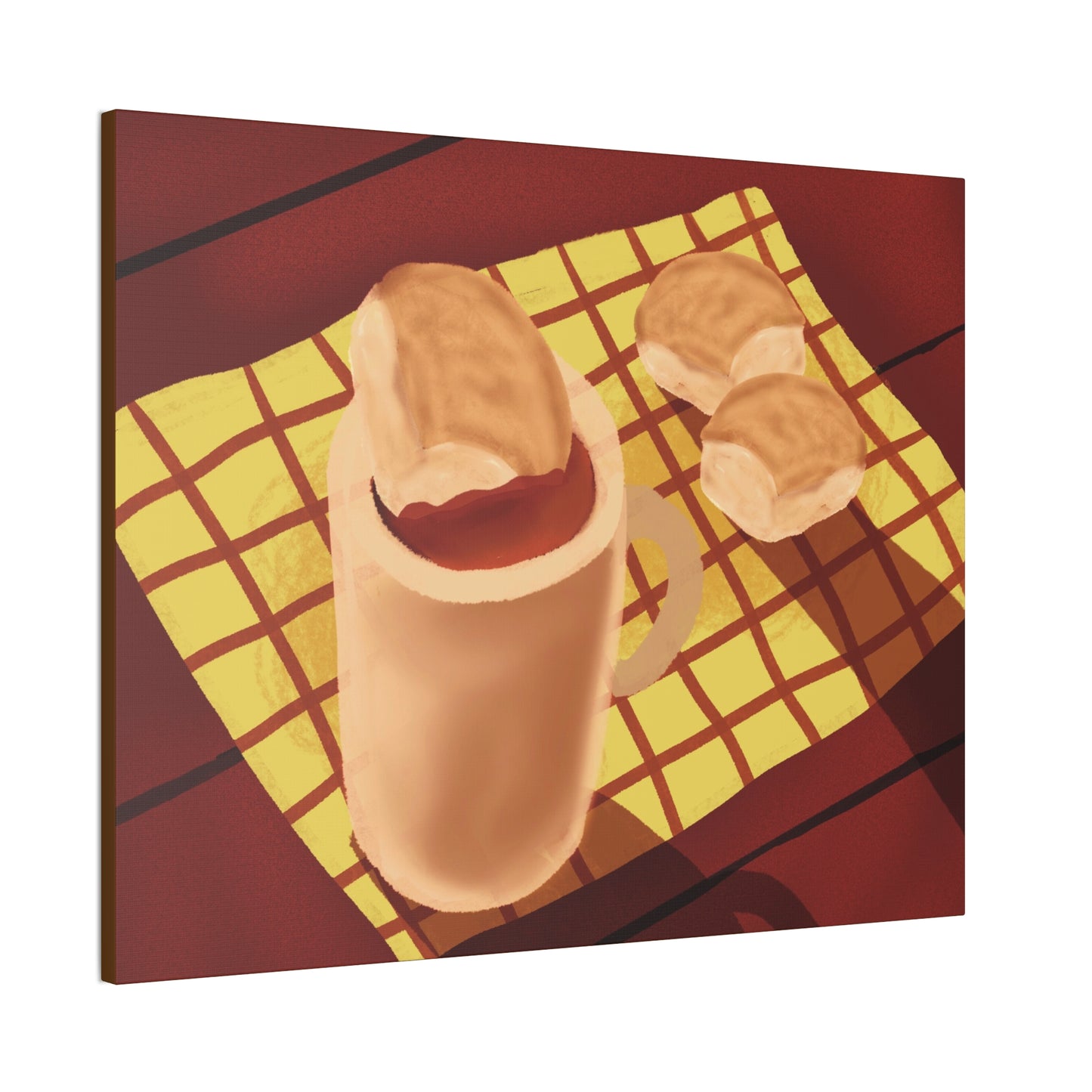 Pandesal at Kape Canvas Print