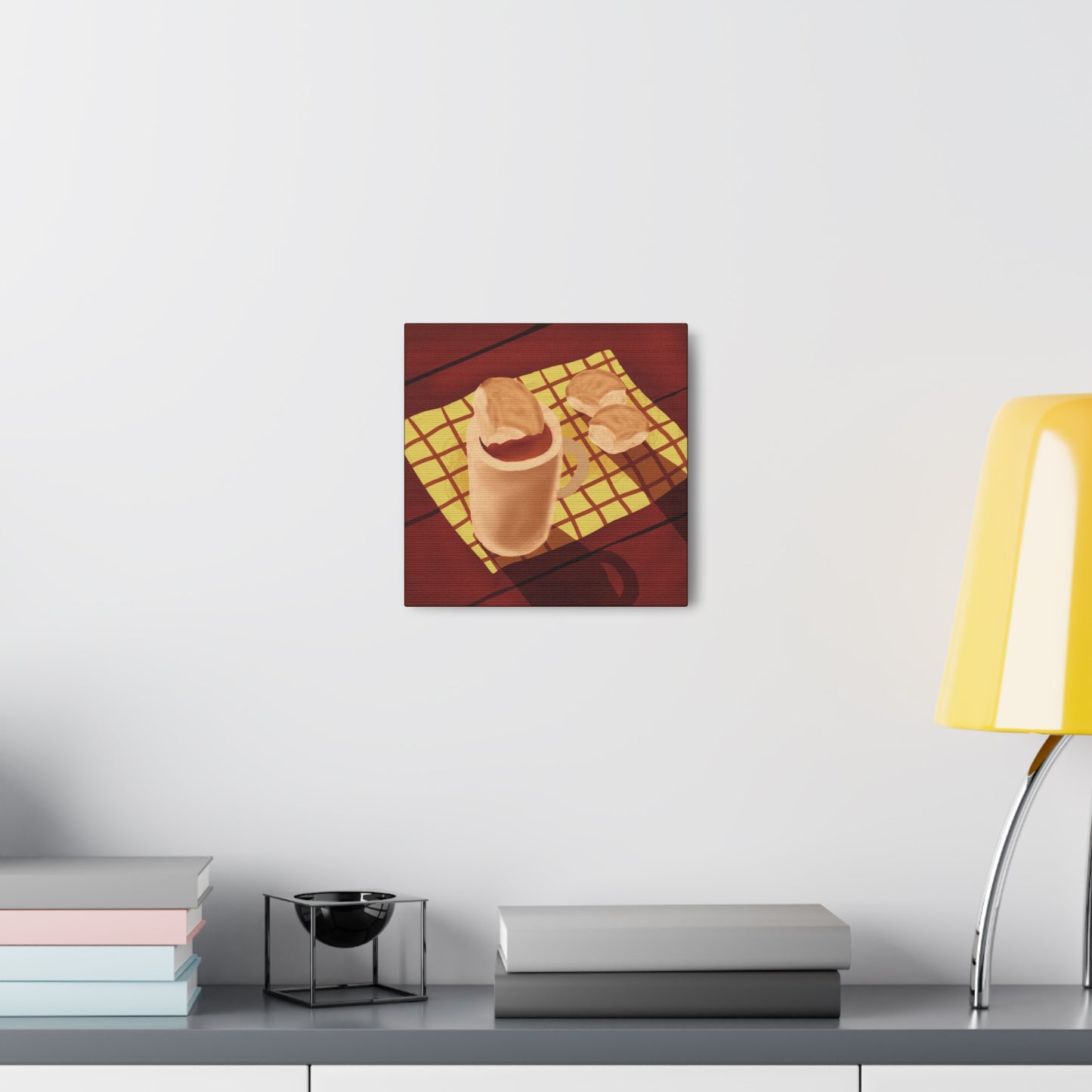 Pandesal in Coffee Canvas Print