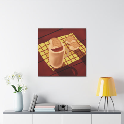 Pandesal in Coffee Canvas Print