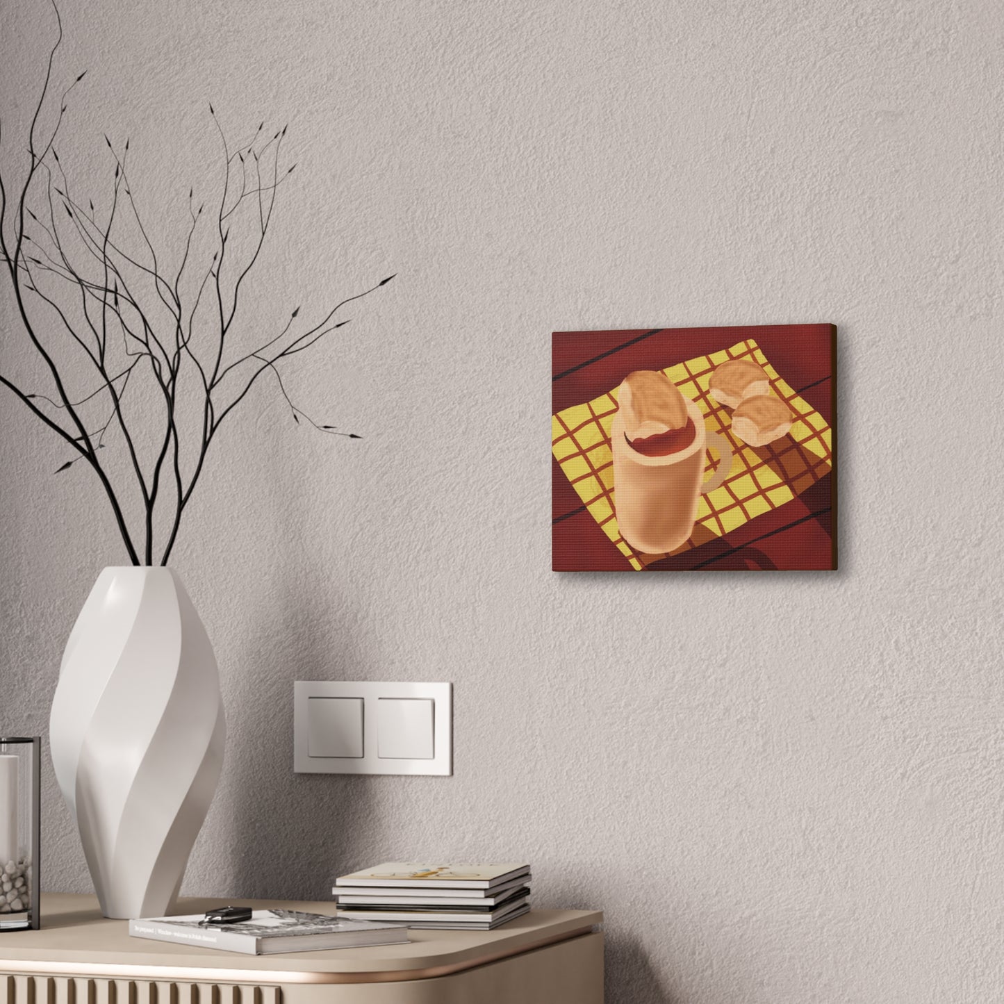 Pandesal at Kape Canvas Print
