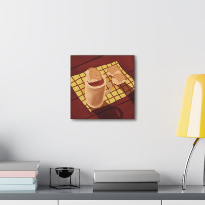 Pandesal in Coffee Canvas Print