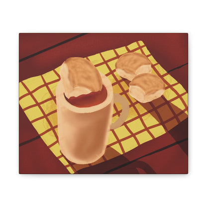 Pandesal at Kape Canvas Print