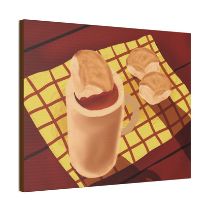 Pandesal at Kape Canvas Print