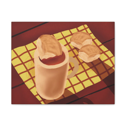 Pandesal at Kape Canvas Print