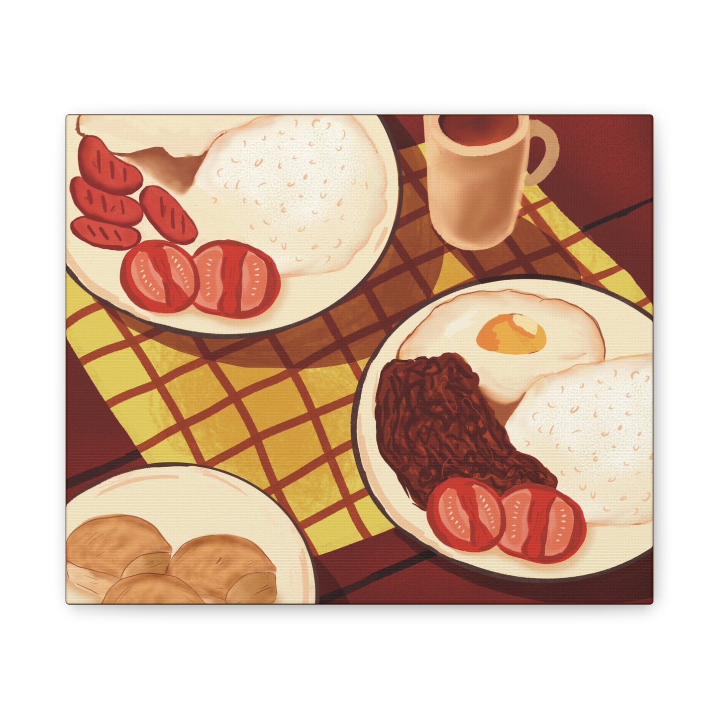 Silog Filipino Breakfast Canvas Print