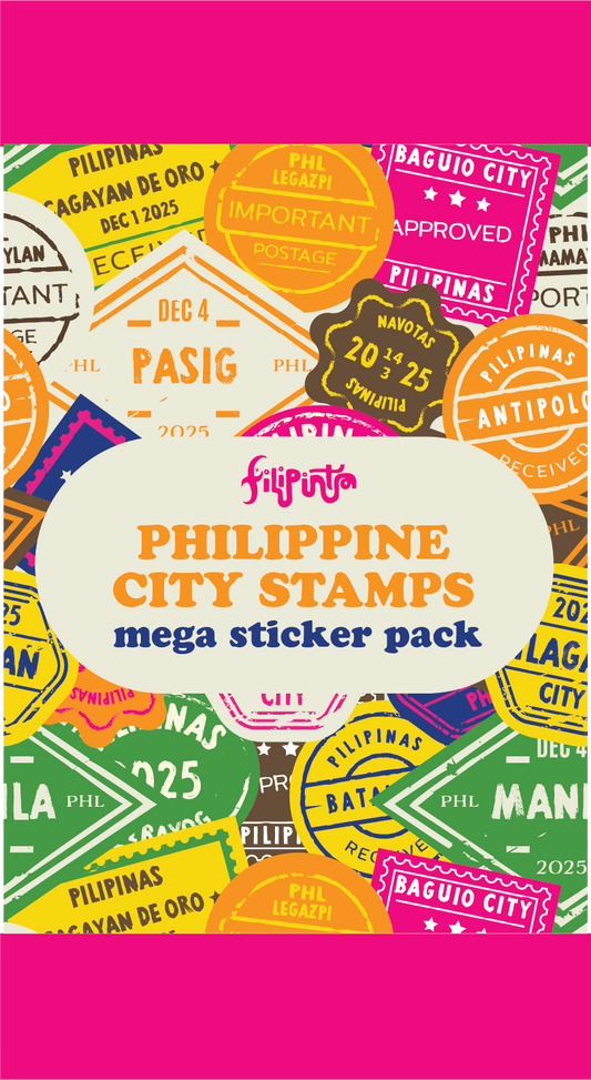 Philippine City Stamps - Mega Sticker Pack