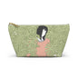 Girl in Foliage Makeup Pouch